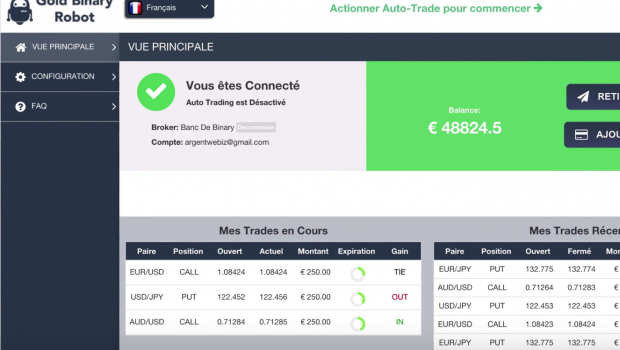 Logiciel pour trader option binaire