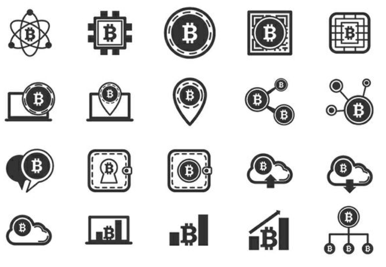 Icones de bitcoin