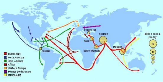 carte du petrole