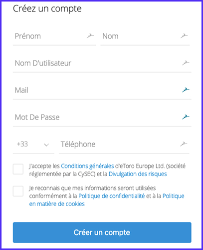 etoro formulaire inscription